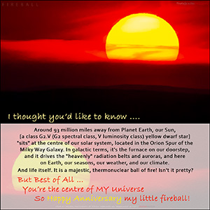 A Fine Art "ANNIVERSARY" e-Card from the PhotoGraphixDesigns Studios - FIREBALL