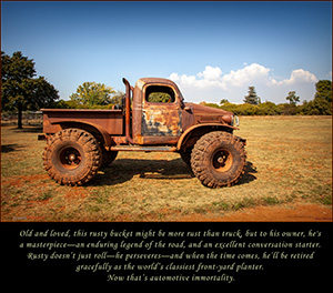 A BLANK e-CARD - RUSTY